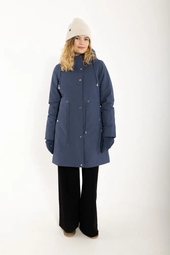 Danefae Danefae - danenora winter parka - dark grey blue Danefae Danefae - danenora winter parka - dark grey blue