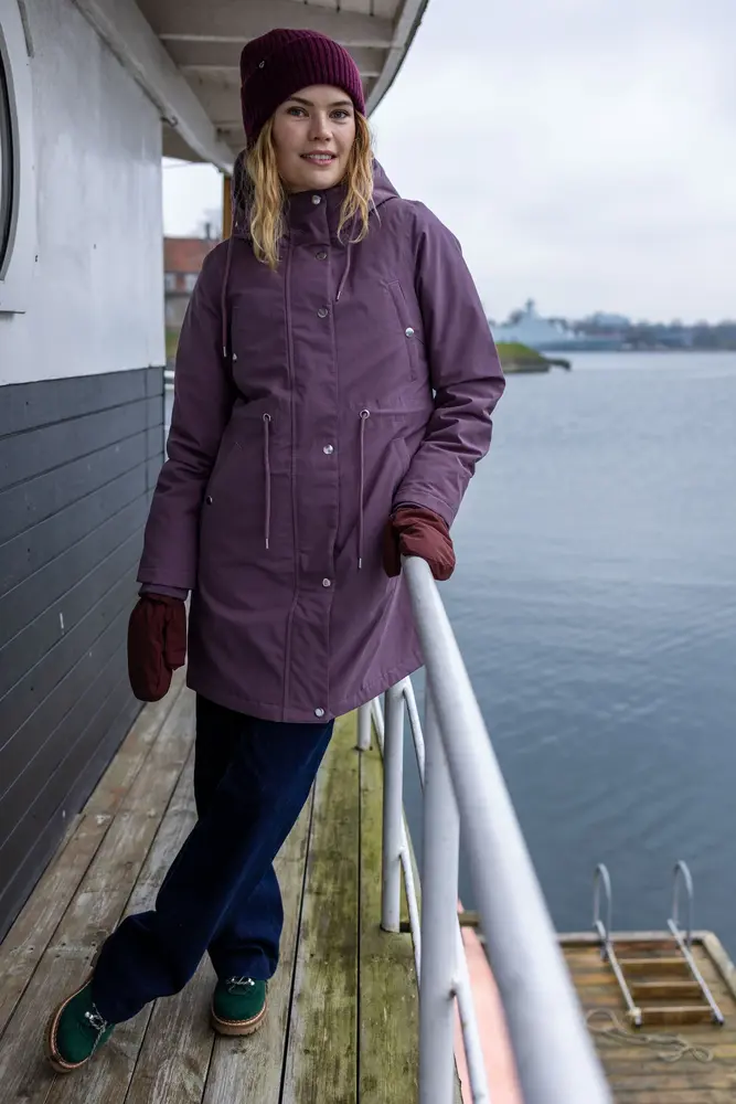 Danefae Danefae - danenora winter parka - grey plum Danefae Danefae - danenora winter parka - grey plum