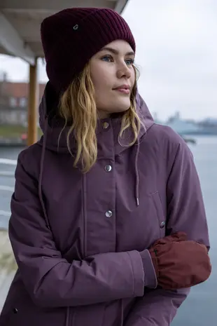 Danefae Danefae - danenora winter parka - grey plum Danefae Danefae - danenora winter parka - grey plum