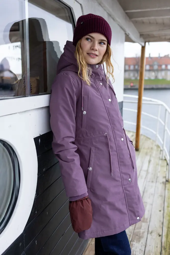 Danefae Danefae - danenora winter parka - grey plum Danefae Danefae - danenora winter parka - grey plum
