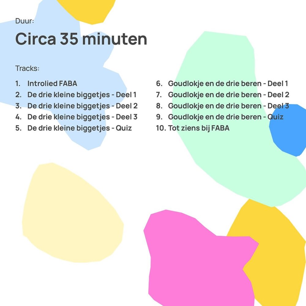 Faba Faba - luisterfiguur - drie kleine biggetjes Faba Faba - luisterfiguur - drie kleine biggetjes