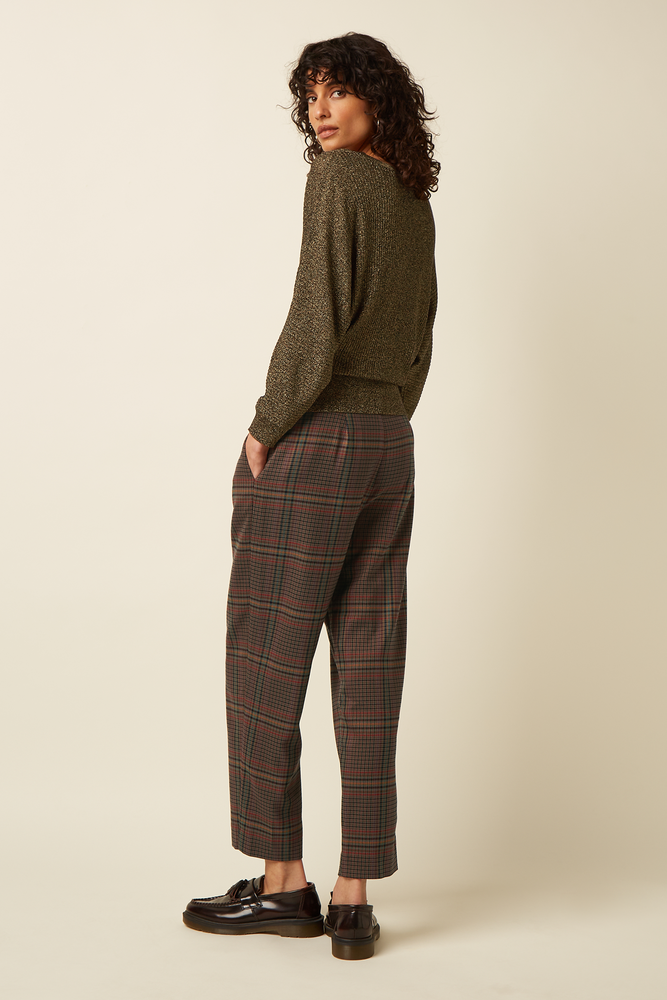King Louie King Louie - alice pants art check - umbre