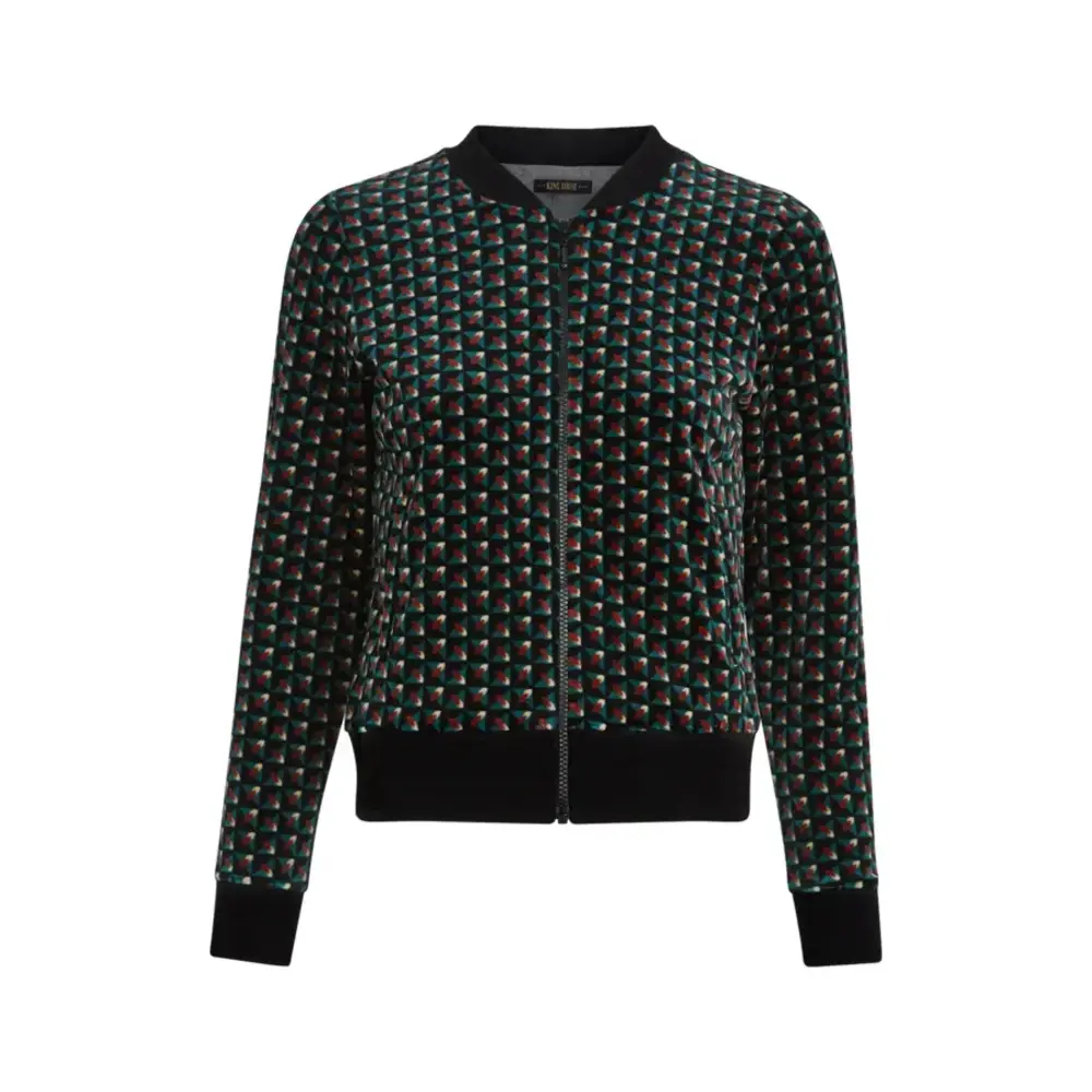 King Louie King Louie - bessie jacket frost - black King Louie King Louie - bessie jacket frost - black