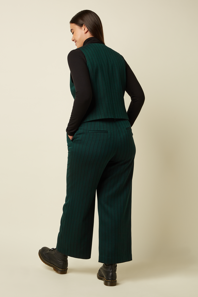 King Louie King Louie - cissy gilet dale chevron - pine green