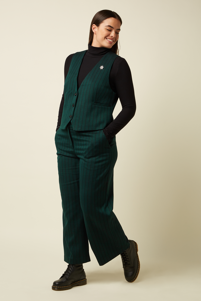 King Louie King Louie - cissy gilet dale chevron - pine green