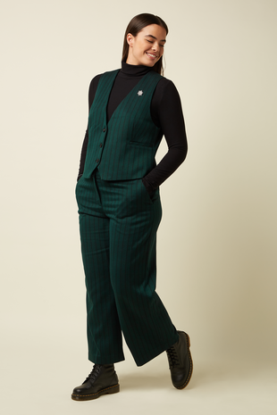 King Louie King Louie - cissy gilet dale chevron - pine green