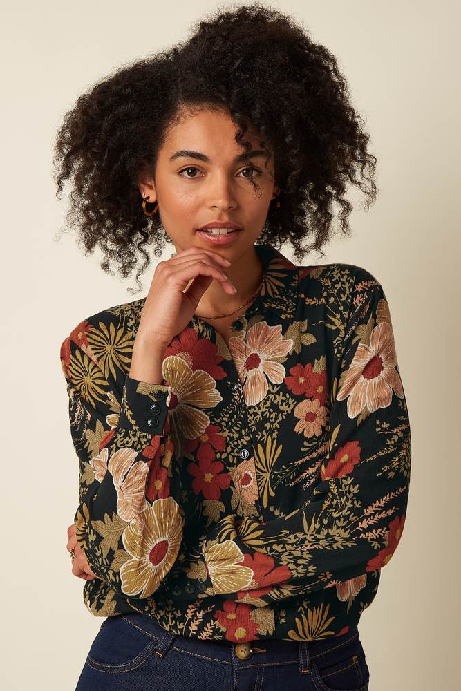 King Louie King Louie - maisie blouse mabel - black