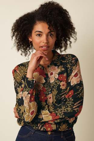 King Louie King Louie - maisie blouse mabel - black