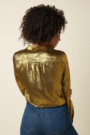 King Louie King Louie - maisie blouse flambe - gold