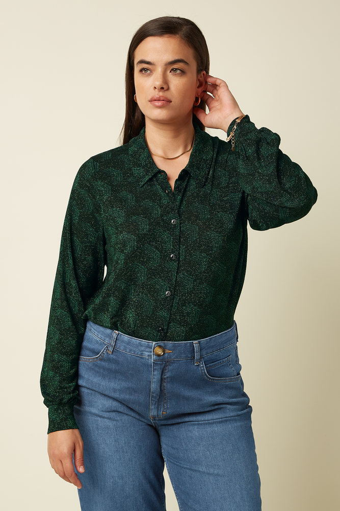 King Louie King Louie - maisie blouse noha - pine green King Louie King Louie - maisie blouse noha - pine green