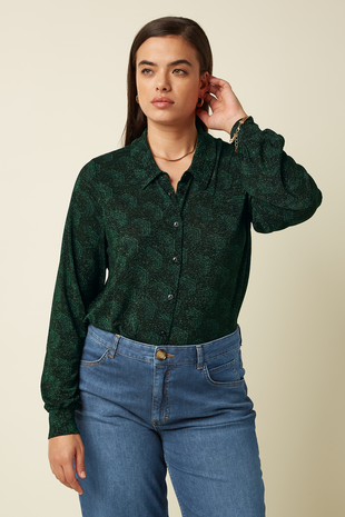 King Louie King Louie - maisie blouse noha - pine green King Louie King Louie - maisie blouse noha - pine green