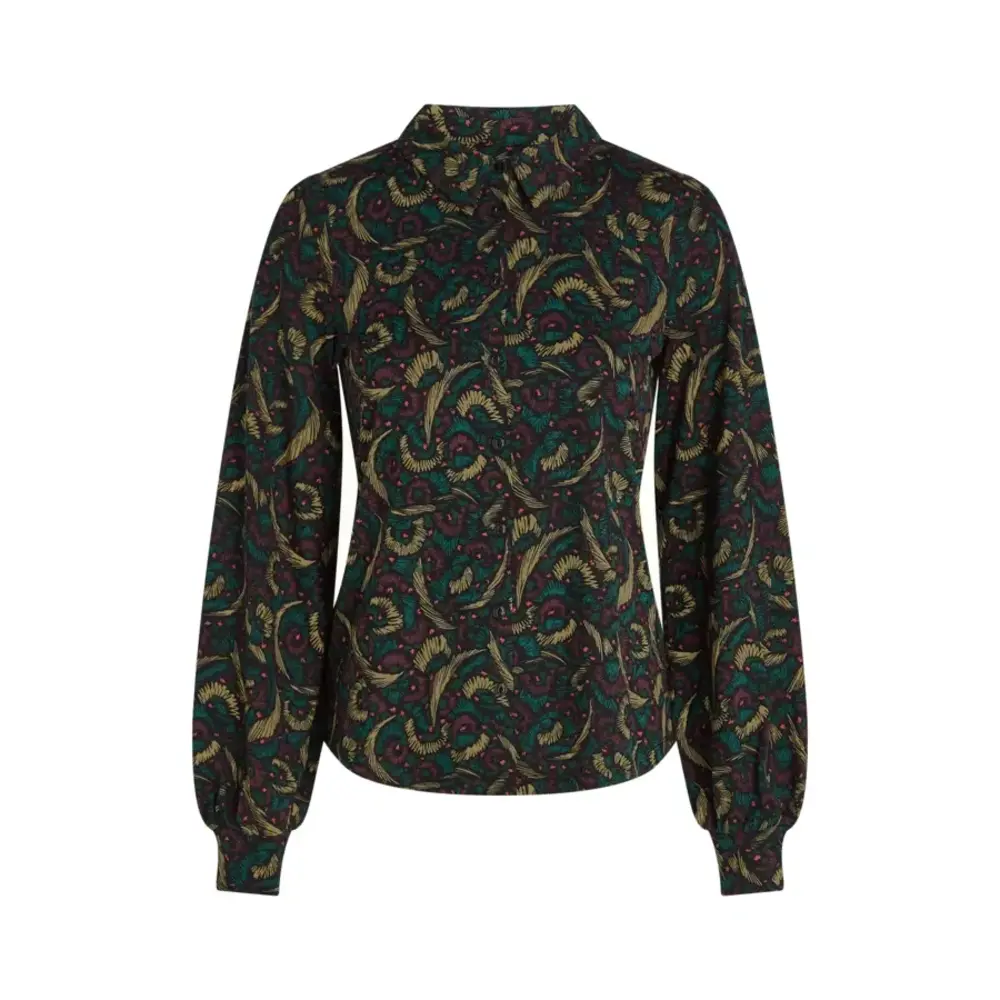 King Louie King Louie - maisie blouse sage - black