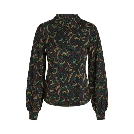 King Louie King Louie - maisie blouse sage - black