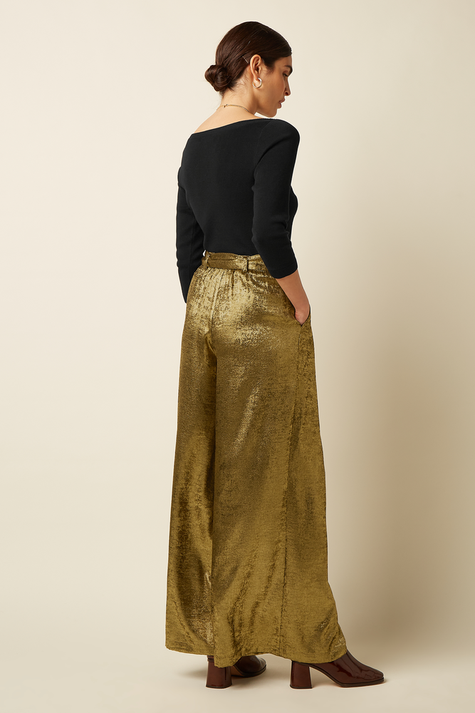 King Louie King Louie - marnie pants flambe - gold