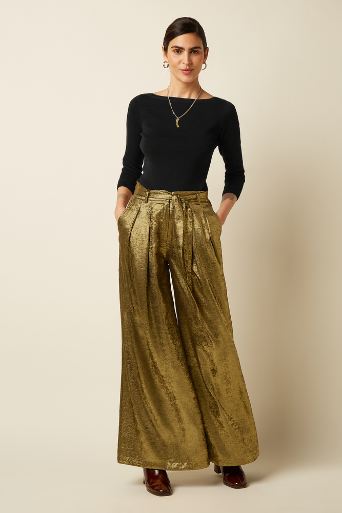 King Louie King Louie - marnie pants flambe - gold