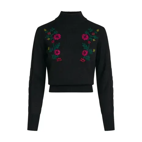 King Louie King Louie - nilde top moss - black King Louie King Louie - nilde top moss - black