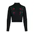 King Louie - nilde top moss - black