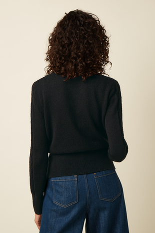King Louie King Louie - nilde top moss - black King Louie King Louie - nilde top moss - black