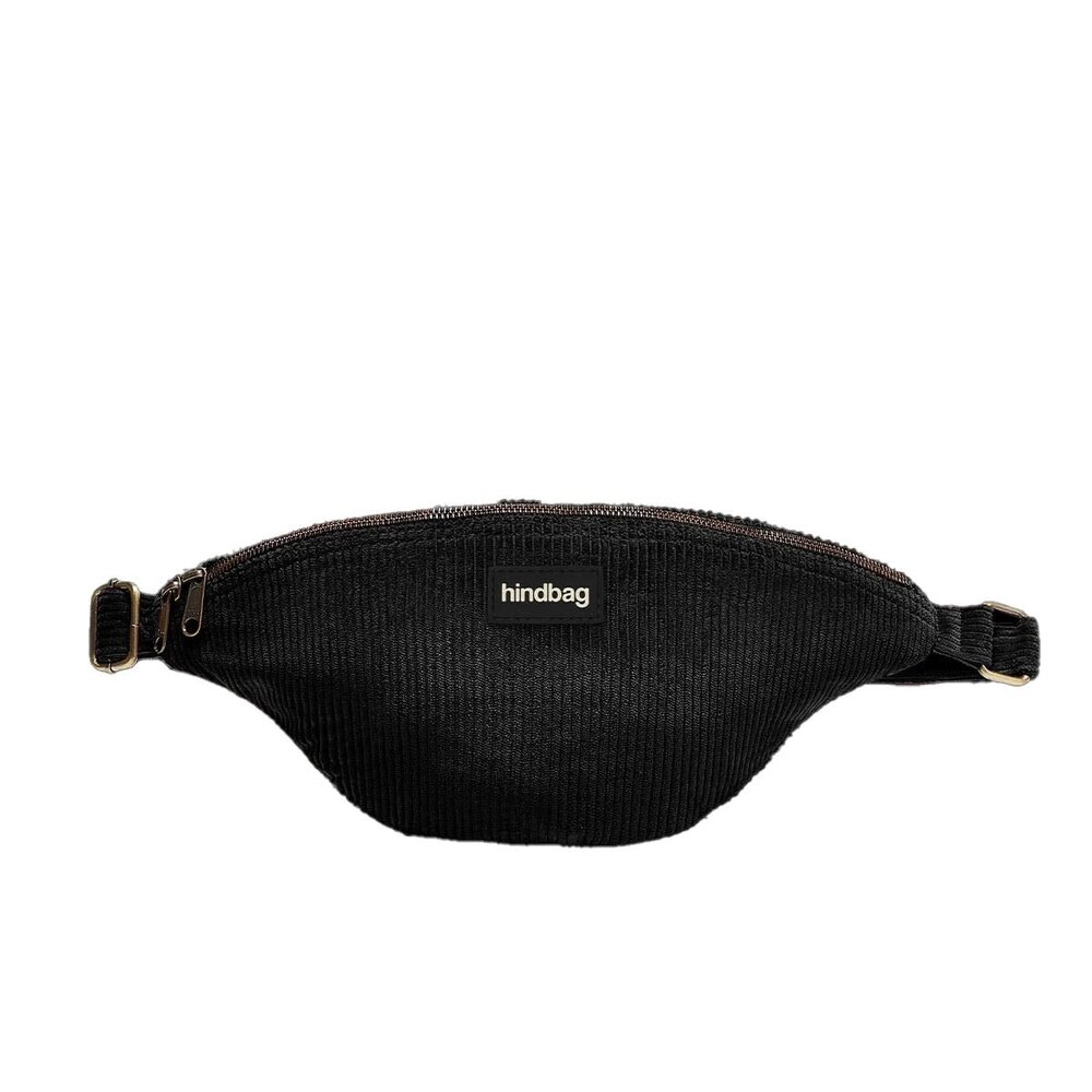 Hindbag Hindbag - belt bag sasha - corduroy black Hindbag Hindbag - belt bag sasha - corduroy black