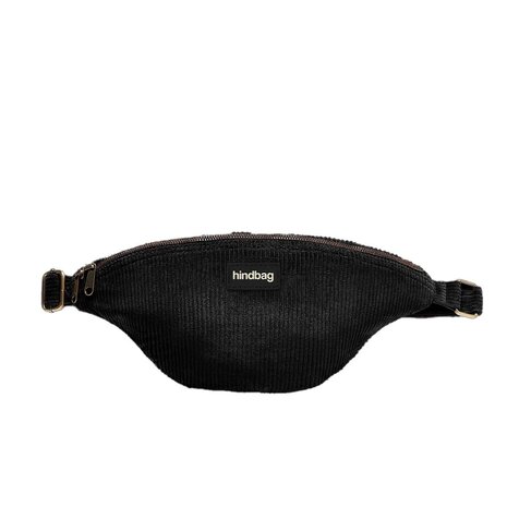 Hindbag Hindbag - belt bag sasha - corduroy black Hindbag Hindbag - belt bag sasha - corduroy black