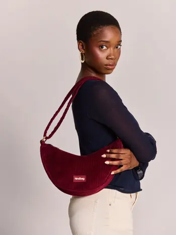 Hindbag Hindbag - crossbody bag andrea - corduroy burgundy Hindbag Hindbag - crossbody bag andrea - corduroy burgundy