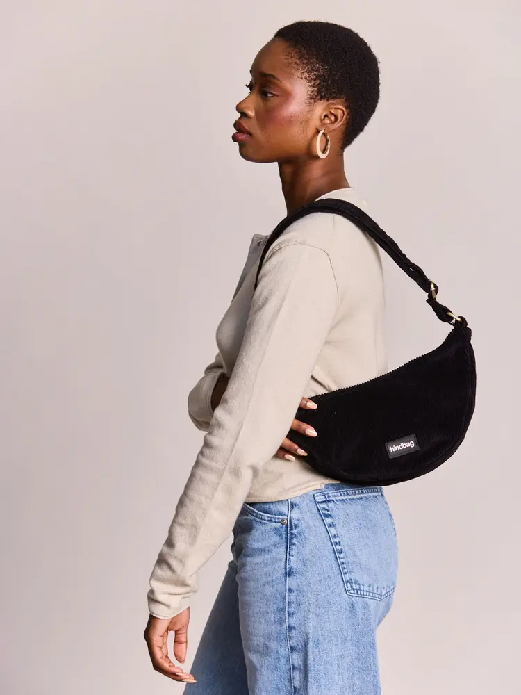 Hindbag Hindbag - crossbody bag andrea - corduroy black Hindbag Hindbag - crossbody bag andrea - corduroy black