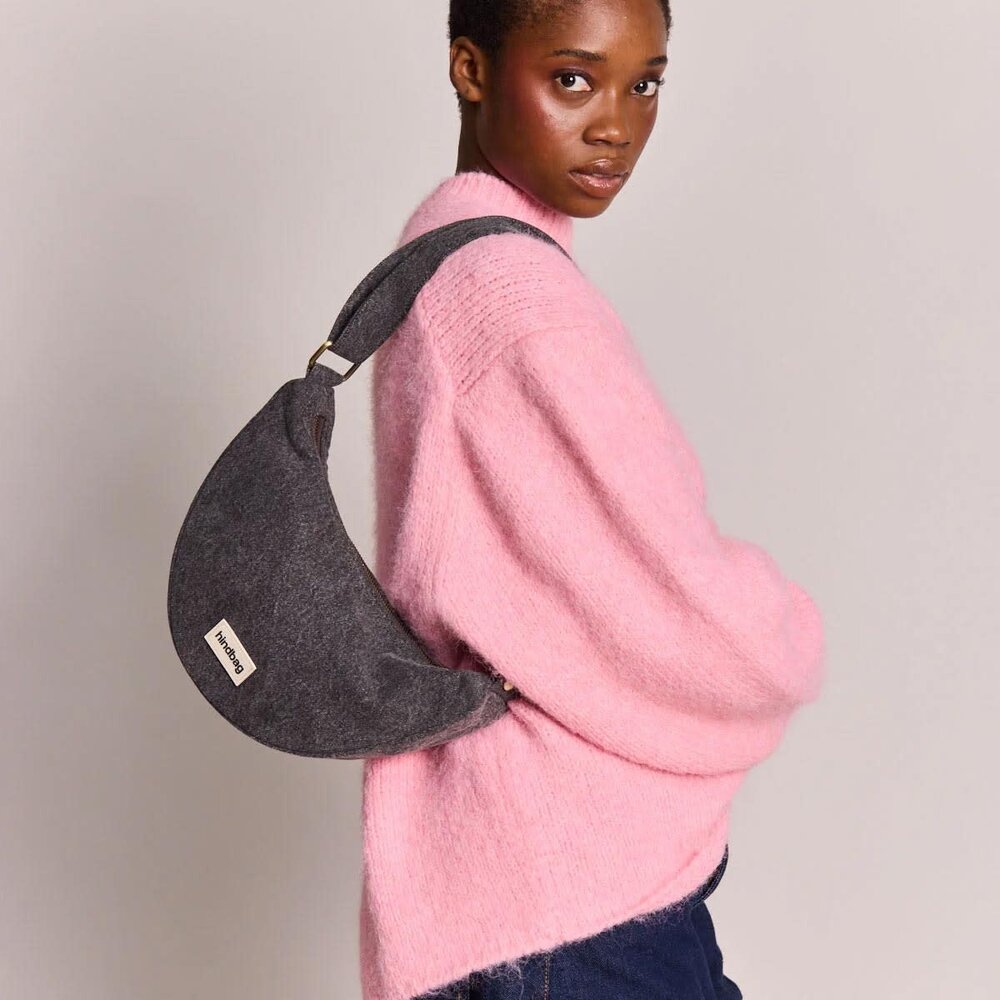 Hindbag Hindbag - crossbody bag andrea - denim dark grey Hindbag Hindbag - crossbody bag andrea - denim dark grey