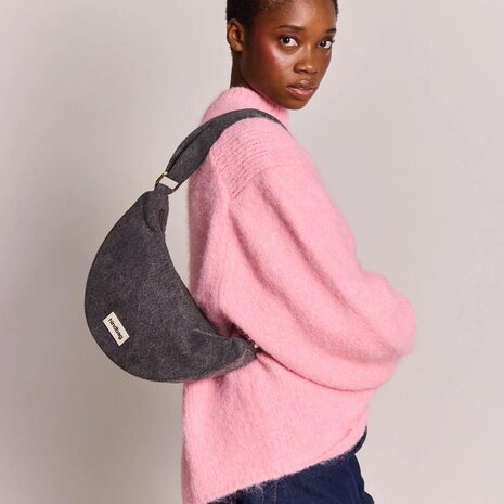 Hindbag Hindbag - crossbody bag andrea - denim dark grey Hindbag Hindbag - crossbody bag andrea - denim dark grey