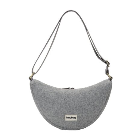 Hindbag Hindbag - crossbody bag andrea - wool effect grey Hindbag Hindbag - crossbody bag andrea - wool effect grey