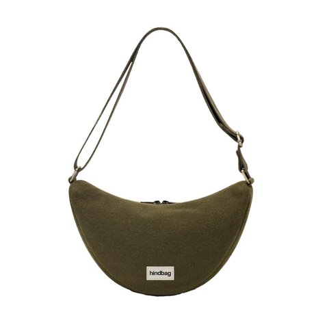 Hindbag Hindbag - crossbody bag andrea - wool effect khaki Hindbag Hindbag - crossbody bag andrea - wool effect khaki