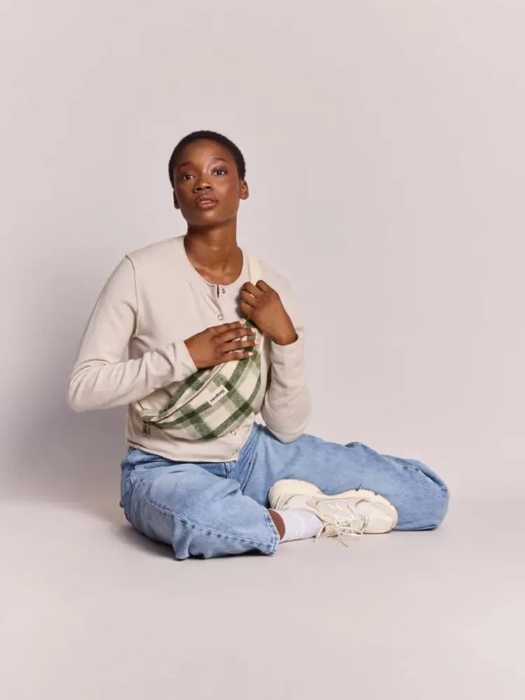 Hindbag Hindbag - fanny pack olivia - tartan green Hindbag Hindbag - fanny pack olivia - tartan green