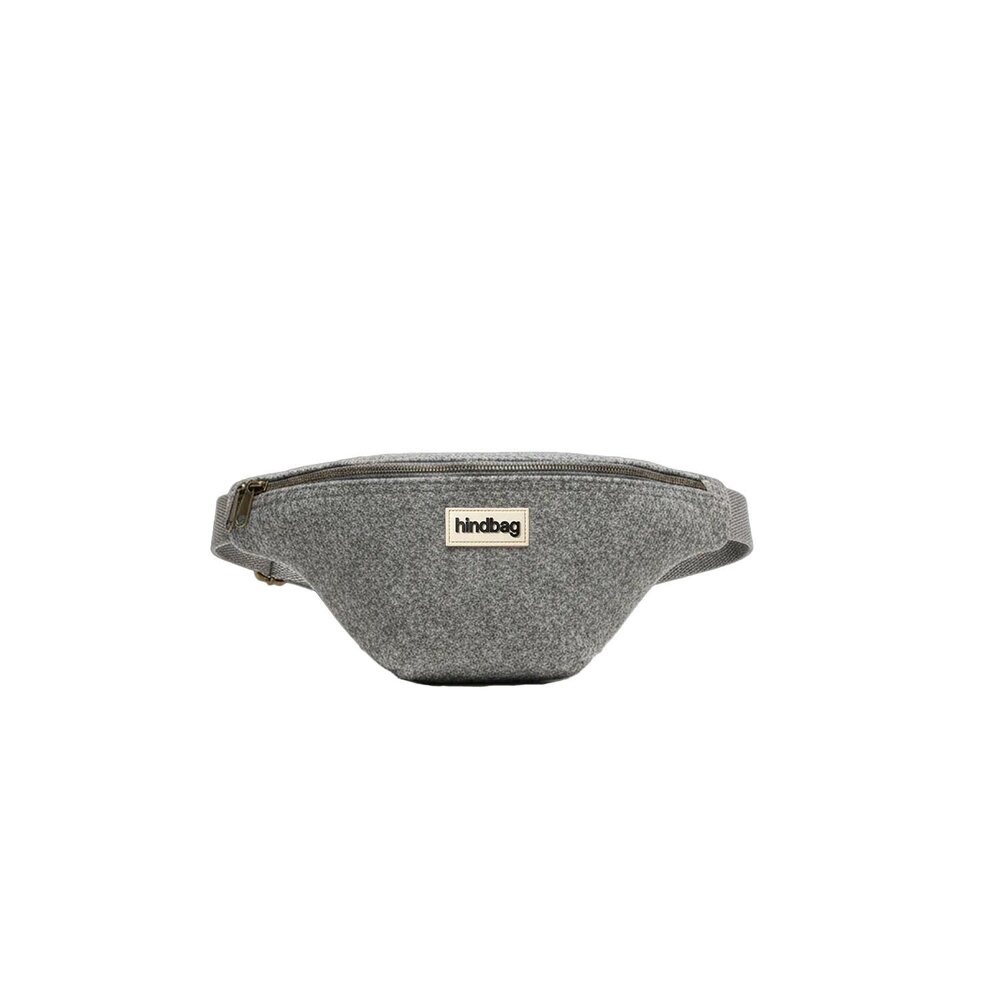 Hindbag Hindbag - fanny pack olivia - wool effect grey Hindbag Hindbag - fanny pack olivia - wool effect grey