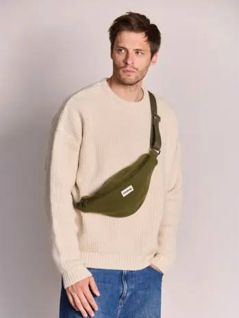 Hindbag Hindbag - fanny pack olivia - wool effect khaki Hindbag Hindbag - fanny pack olivia - wool effect khaki
