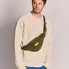 Hindbag Hindbag - fanny pack olivia - wool effect khaki Hindbag Hindbag - fanny pack olivia - wool effect khaki