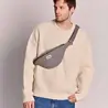 Hindbag Hindbag - fanny pack olivia - wool effect grey Hindbag Hindbag - fanny pack olivia - wool effect grey