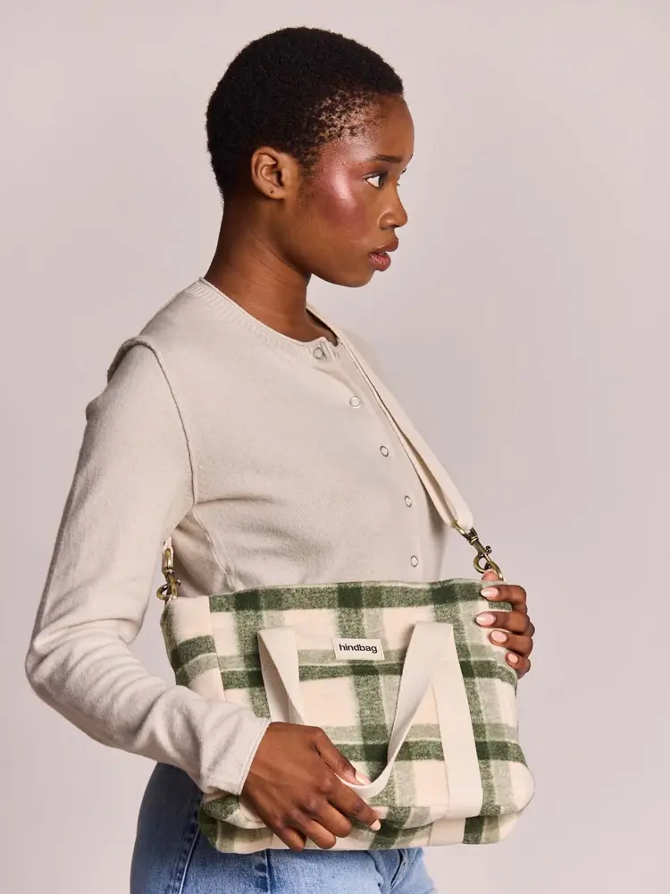 Hindbag Hindbag - handbag louise - tartan green Hindbag Hindbag - handbag louise - tartan green
