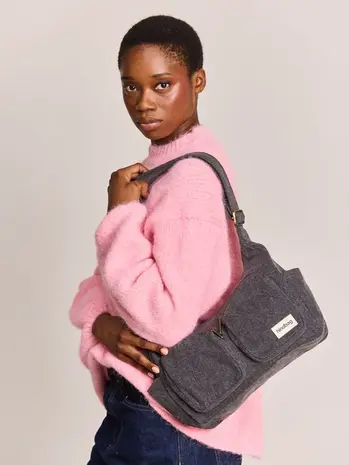 Hindbag Hindbag - multi-pocket bag emile - denim dark grey Hindbag Hindbag - multi-pocket bag emile - denim dark grey