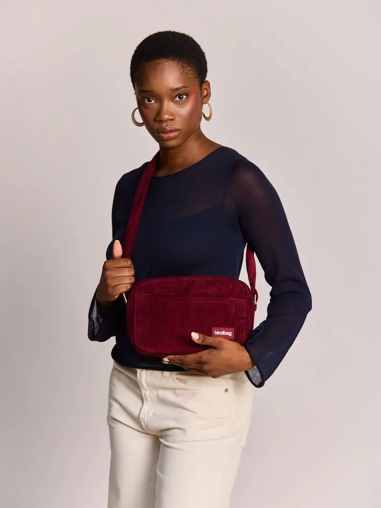Hindbag Hindbag - reporter bag nino - corduroy burgundy Hindbag Hindbag - reporter bag nino - corduroy burgundy