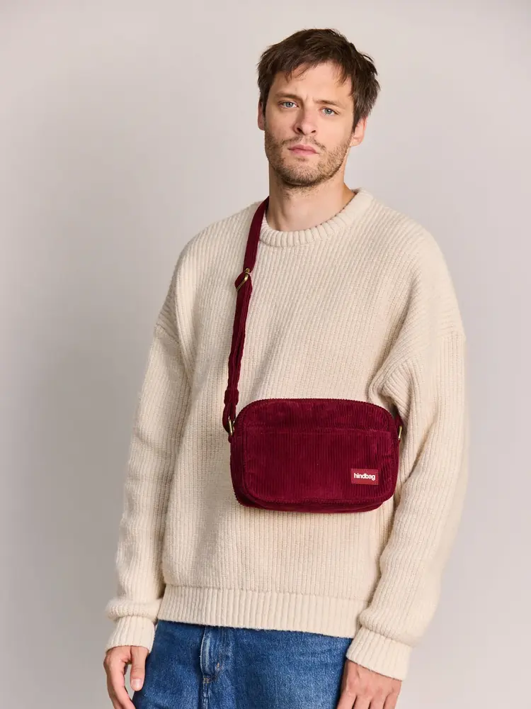 Hindbag Hindbag - reporter bag nino - corduroy burgundy Hindbag Hindbag - reporter bag nino - corduroy burgundy