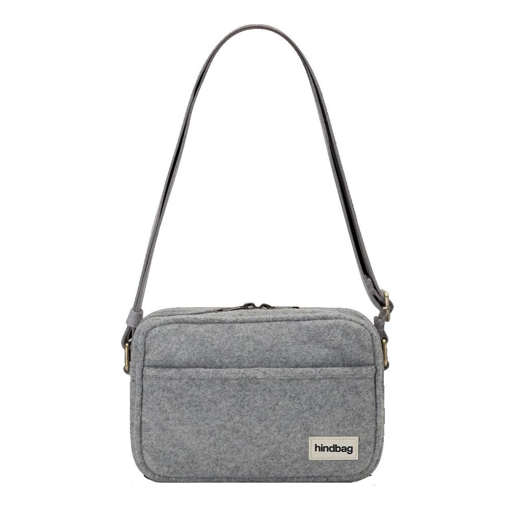 Hindbag Hindbag - reporter bag nino - wool effect grey