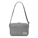 Hindbag Hindbag - reporter bag nino - wool effect grey Hindbag Hindbag - reporter bag nino - wool effect grey