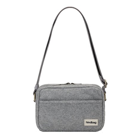 Hindbag Hindbag - reporter bag nino - wool effect grey