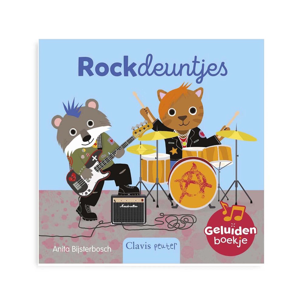 Clavis Clavis - geluidenboek - rockdeuntjes Clavis Clavis - geluidenboek - rockdeuntjes