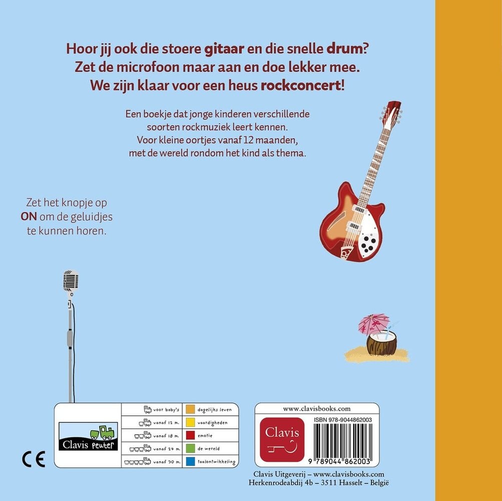 Clavis Clavis - geluidenboek - rockdeuntjes Clavis Clavis - geluidenboek - rockdeuntjes