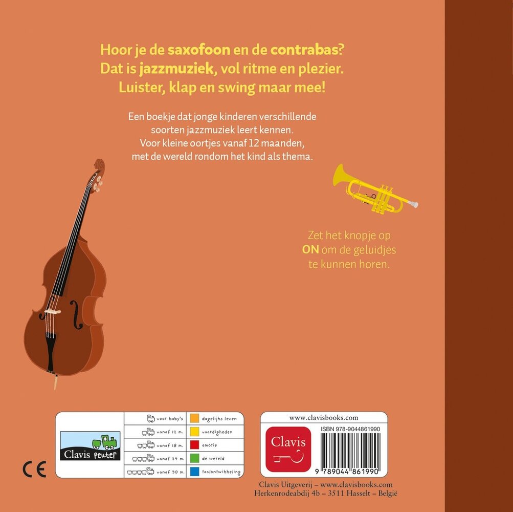 Clavis Clavis - geluidenboek - jazzdeuntjes Clavis Clavis - geluidenboek - jazzdeuntjes