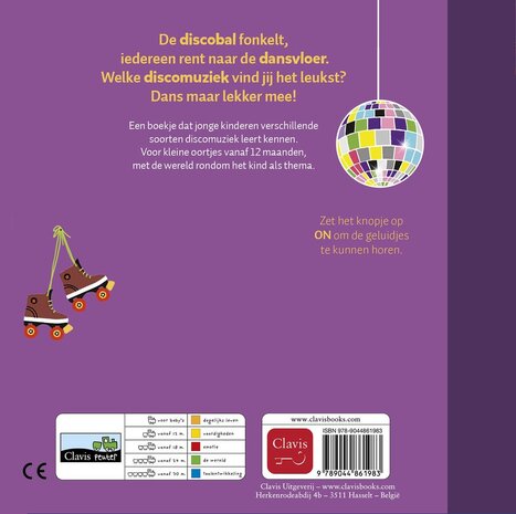 Clavis Clavis - geluidenboek - discodeuntjes Clavis Clavis - geluidenboek - discodeuntjes