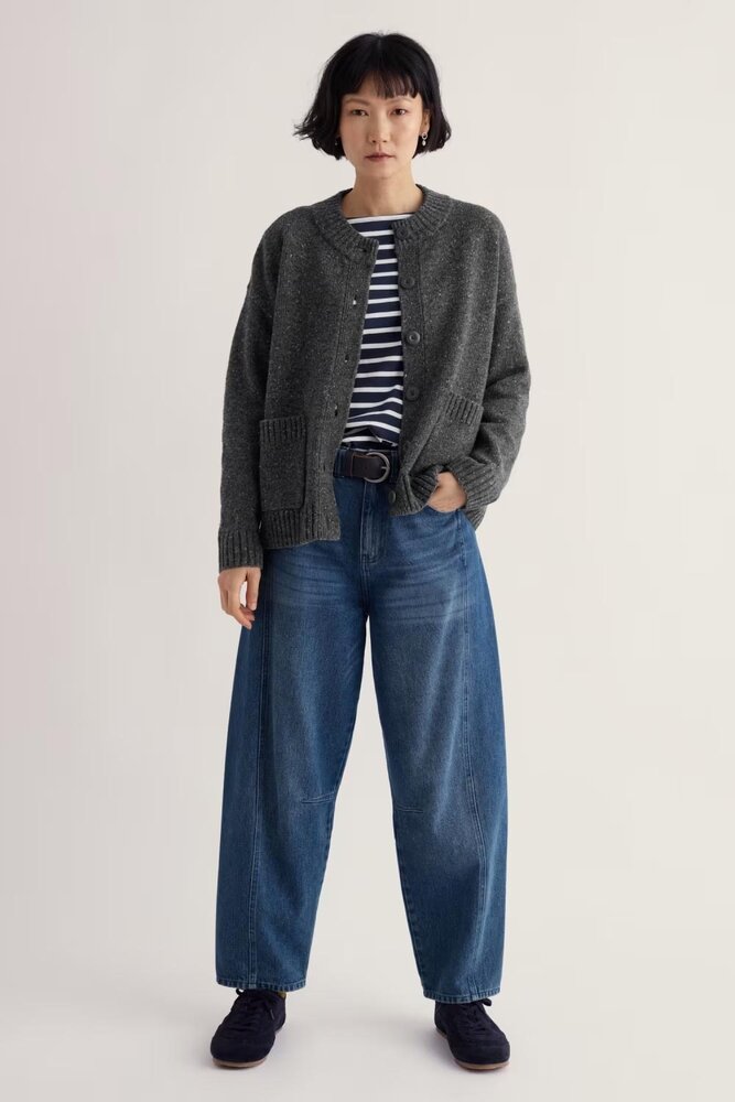 Seasalt Seasalt - harbour sands cardigan - coal Seasalt Seasalt - harbour sands cardigan - coal