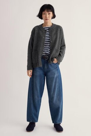 Seasalt Seasalt - harbour sands cardigan - coal Seasalt Seasalt - harbour sands cardigan - coal