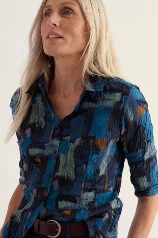 Seasalt Seasalt - larissa shirt - paint texture maritime Seasalt Seasalt - larissa shirt - paint texture maritime