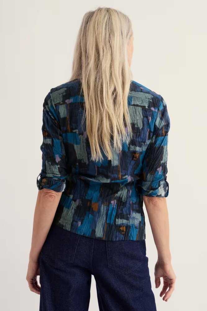 Seasalt Seasalt - larissa shirt - paint texture maritime Seasalt Seasalt - larissa shirt - paint texture maritime